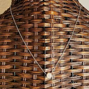 NY druzy style pendant necklace rose gold